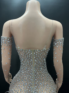 <span class=keywords><strong>Vestido</strong></span> de <span class=keywords><strong>plumas</strong></span> de diamantes Vestidos de moda para mujer Vestidos de noche de lujo Boda <span class=keywords><strong>Invitada</strong></span> Ropa De Mujer - Product Image 6