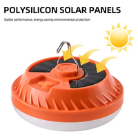 Lampe de camping solaire portable multifonctionnelle rechargeable par USB à batterie au lithium LED haute luminosité 80W IP65