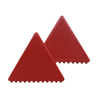 Grattoir à glace plat en plastique de conception OEM, grattoir à neige personnalisé avec LOGO