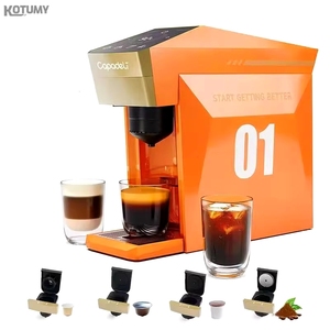 <span class=keywords><strong>Cafetera</strong></span> Eléctrica Semiautomática 4 en 1 de 19 Bares y 1350W, con Tanque de Agua de 0.8L, Certificación CB/ROHS, Personalizable, Nueva, 2025 - Product Image 2