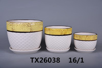 Support de Plante, Vase, Pot de Fleurs et Jardinière – Mini Pot de Jardin en Céramique Émaillée Pas Cher avec Trou de Drainage