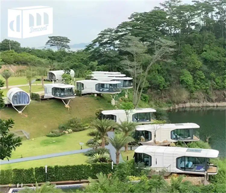 Factory Modern Detachable Mobile Movable Homes Mobile Prefab Homes Cabin Hotel Space Capsule Prefabricated Houses With Furniture