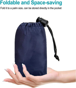 Sac à dos Oxford pliable, léger et imperméable, en stock, sac à dos de voyage portable, sac à dos de sport de plein air avec fermeture éclair et sac de rangement - Product Image 3