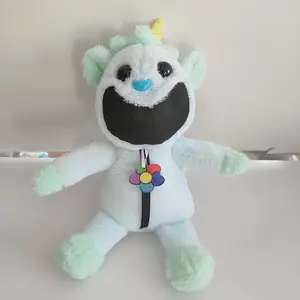 Brinquedo de pelúcia para animais sorridentes, bonecos de pelúcia para animais de desenho animado, coelho, gato, cachorro, urso, animal sorridente, série bi de brinquedo de pelúcia