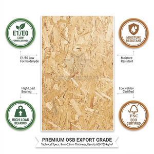 Panneau <span class=keywords><strong>OSB</strong></span> à faible teneur en formaldéhyde E0 ENF, panneau à fibres orientées, imperméable, 9 mm, 12 mm, 15 mm, panneau <span class=keywords><strong>OSB</strong></span>, panneau structurel en fibres pour la Corée - Product Image 3