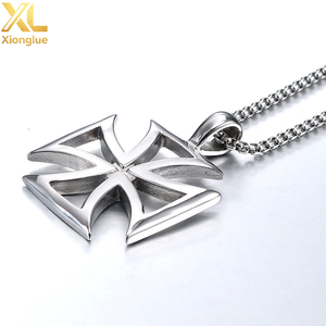 Collar de Caballero Templario, Collar con Cruz de Acero Inoxidable, Joyería de Moda para Hombre - Product Image 2