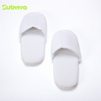 Chaussons de spa confortables à semelle antidérapante, à bout fermé, jetables, pour hôtel, complexe hôtelier et voyage