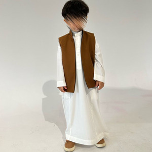 Chaleco Infantil Árabe Personalizado de Doble Cara para Niños, Estilo Dubái, para Invierno y Primavera, Listo para Ramadán - Product Image 3