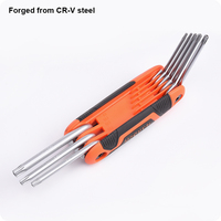 Set Kunci Torx Lipat 8-in-1 HARDEN Manufacturer Hand Tool, Kunci Praktis untuk Penggunaan Sehari-hari