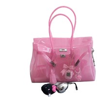 Sac fourre-tout transparent en PVC style coréen KIIKII pour femme, grande capacité, collection été 2026, style frais et doux, sans doublure