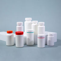 Flacon à pilules vide de qualité pharmaceutique, prix d'usine, blanc, durable, étanche, en plastique, avec bouchons à vis