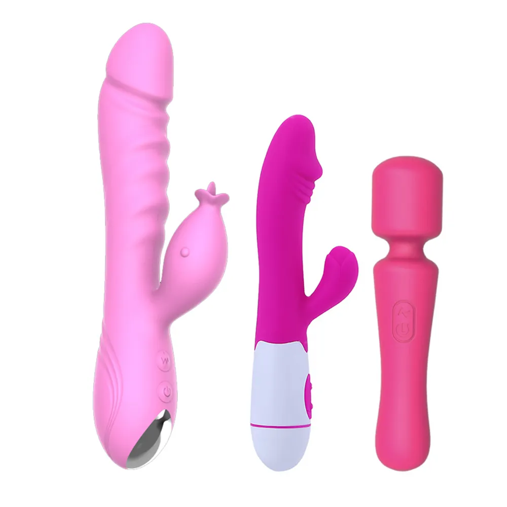 Vibradores de conejo de empuje de vagina de inserción de buen precio de fábrica originales para mujeres consolador realista juguetes sexuales Vibradores para mujer