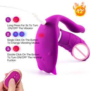 Erkekler kadınlar çiftler yapay penis titreşimli prostat masaj aleti uzaktan kumandalı giyilebilir klitoral g-spot seks Tois külot vibratör - Product Image 3