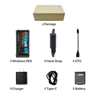 PDA robuste de 6,5 pouces, Windows 11 IoT Enterprise OS, NFC, GPS, 8 Go de RAM + 128 Go, applications mobiles d'entreprise, lecteur de codes-barres
