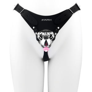 Frrk Elf Roestvrijstalen Mannelijke Kuiskooi Met Verwijderbare Siliconen Urethraal Verstelbare Bondage Riem Sm Cock Seksspeeltje Voor Man 18 - Product Image 5