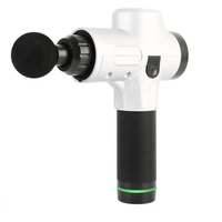 Pistolet de Massage Électrique Portable Super Silencieux Six Têtes Noir Appareil de Relaxation Corporelle Fascia pour Athlètes Soulagement des Tissus Profonds