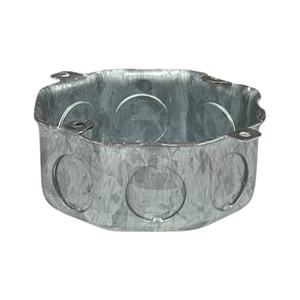 1,0mm de espesor 1/2 pulgadas Knockouts Caja eléctrica de metal galvanizado octogonal - Product Image 1