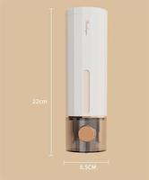 Distributeur de savon mural de style campagnard en plastique de haute qualité et support de rangement pour désinfectant pour les mains pour salle de bain