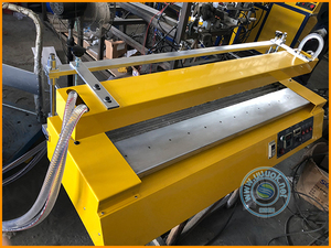 Máquina de Doblado de Perfiles de Acrílico, Plexiglás, PC, PE, PS, PVC, Manual, con Motor PLC, Rodamiento de Alta Precisión - Product Image 2