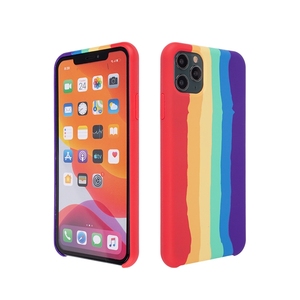 Nuova Custodia per Telefono in Silicone Liquido <span class=keywords><strong>Arcobaleno</strong></span> Unica per iPhone 13, iPhone13, 12, 11, 14 Pro Max, <span class=keywords><strong>Cover</strong></span> <span class=keywords><strong>Arcobaleno</strong></span> <span class=keywords><strong>con</strong></span> Confezione Originale - Product Image 5