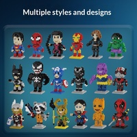 Set de Figuras de Acción Coleccionables de Superhéroes de Plástico Personalizadas, Bloques de Construcción para Armar, Juguete de Modelo, Excelente Regalo para Niños
