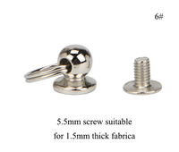 10mm tête ronde bouton vis laiton goujon Spot Rivet pour cuir artisanat sac ceinture sac à main bricolage décoration accessoires