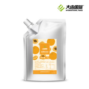 เครื่องดื่มน้ำเข้มข้นเยื่อแอปริคอท6ครั้ง1กก. วัตถุดิบในถุง - Product Image 4