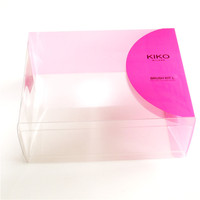 Boîtes en plastique PET carrées pliables écologiques de 0,3 mm d'épaisseur avec impression personnalisée et revêtement UV et dorure à chaud pour cosmétiques