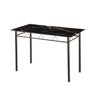 Meilleures ventes, ensemble table à manger moderne en métal 4 places pour la maison, l'hôtel, l'atelier et l'entrepôt