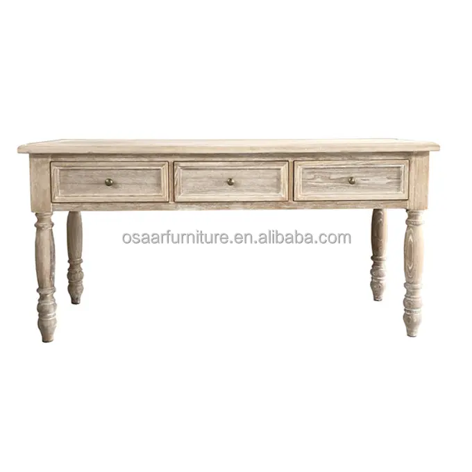 Античная репродукция мебели французский провинциальный стиль твердой древесины винтажный письменный стол