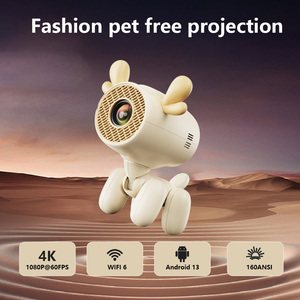 Proyector de Animales de Dibujos Animados JY320Li Android 13 4K LCD, Mini Proyector Portátil para Teléfono Móvil, <span class=keywords><strong>Cine</strong></span> en Casa, 160 Lúmenes - Product Image 4