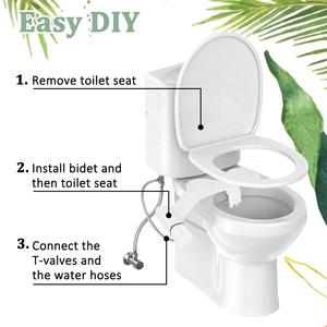 Bidet WC double buse ABS Phito OEM/ODM en gros pour salle de bain, avec buse autonettoyante et eau fraîche, simple et économique - Product Image 6
