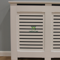 Cache-radiateur moderne en MDF blanc laqué, OEM ODM pour les marques de meubles de décoration intérieure européennes et américaines, taille moyenne - 1980 mm pour salon