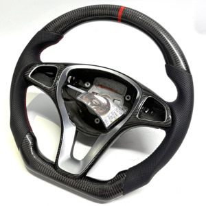 Expédition en 24h Volant Mercedes Benz C43 pour W205 <span class=keywords><strong>C63</strong></span> C180 C200 C250 C300 <span class=keywords><strong>AMG</strong></span> 2014-2018 <span class=keywords><strong>Prix</strong></span> de gros - Product Image 2