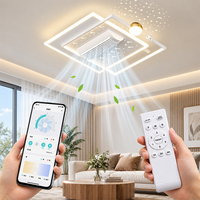 Ventilateur de plafond sans pales à fonctionnement ultra silencieux, avec éclairage LED, grand angle, économie d'énergie, pour salon