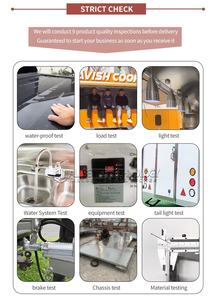 Vente en gros Fabricant de remorques mobiles Ensemble de mini bar mignon personnalisé Concession de remorque alimentaire Chariot remorquable de voyage en plein air bon marché - Product Image 5