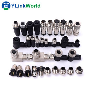 M12 champ filaire pcb 2 3 4 6 broches fil prise de courant automobile femelle terminal voiture puissance <span class=keywords><strong>ethernet</strong></span> câble connecteur pour bande led - Product Image 5