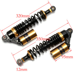Universal 320mm 12.5" Motorcycle Air Shock Absorber Rear Suspension for <strong>Honda</strong> Motor Scooter ATV <strong>Quad</strong> Dirt <strong>Bike</strong> Gold &amp; Black D20 - Product Image 4