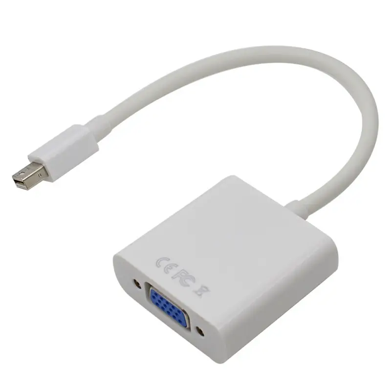 Mini DP To VGA Adapter Cable Mini DisplayPort to VGA Converter Display Port Thunderbolt 1080P For Apple Macbook Mac iMac Pro Air