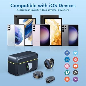 Microphone cravate sans fil PIX-LINK <span class=keywords><strong>J6</strong></span> avec clip magnétique et écran d'affichage, réduction du bruit, avec étui de charge, vente en gros - Product Image 6