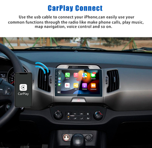 Xe đài phát thanh stereo cho Kia Sportage <span class=keywords><strong>3</strong></span> <span class=keywords><strong>Android</strong></span> <span class=keywords><strong>9</strong></span> inch màn hình cảm ứng AHD <span class=keywords><strong>2</strong></span> DIN 8 lõi Wifi GPS FM BT DSP Carplay gương liên kết - Product Image 4