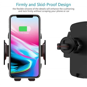 Rotación de 360 10W coche <span class=keywords><strong>cargador</strong></span> inalámbrico para <span class=keywords><strong>iPhone</strong></span> <span class=keywords><strong>11</strong></span> m X XS X 8 <span class=keywords><strong>Auto</strong></span> sostenedor del teléfono móvil de carga rápida de coche montaje de ventilación de aire GPS soporte - Product Image 6