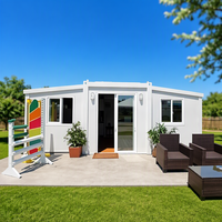 Cabine de sécurité prête en 3 heures, 78 m², conteneur extensible de 40 pieds, maison de luxe isolée, mobile et personnalisable