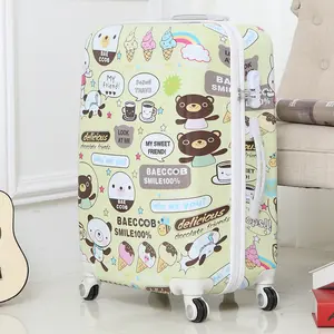 cute animal pattern lightweight abs pc kids luggage cute suitcase for girls