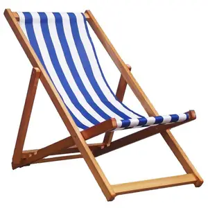 लकड़ी के एकल डेक कुर्सी तह समुद्र तट कुर्सी