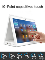 Tablette Android publicitaire LCD double face 10,1 pouces RK3288 RK3568 avec écran tactile capacitif pour comptoir de caisse et affichage de menu numérique bancaire