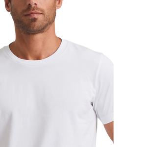 T-shirt de sport en coton tricoté 100% de haute qualité, absorbant l'humidité et la transpiration, coupe ajustée, décontracté, vierge, 180 grammes, commande en gros - Product Image 3
