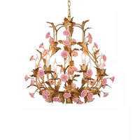 Lustre rose doré moderne nordique de mode de lampe suspendue pour le bureau de salon