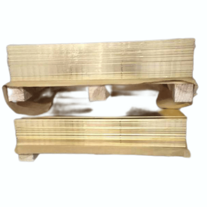 Plaque en laiton doré, support en A, finition laminée à froid, quincaillerie décorative, tôle estampée - Product Image 6