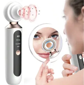 Dispositivo de limpeza facial recarregável para acne facial, removedor de cravos visíveis com luz LED